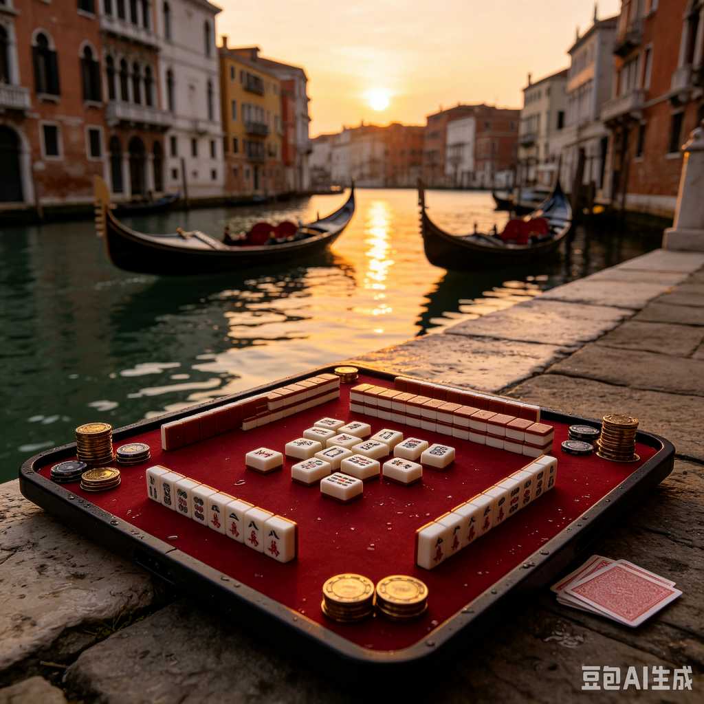 flat print mahjong set