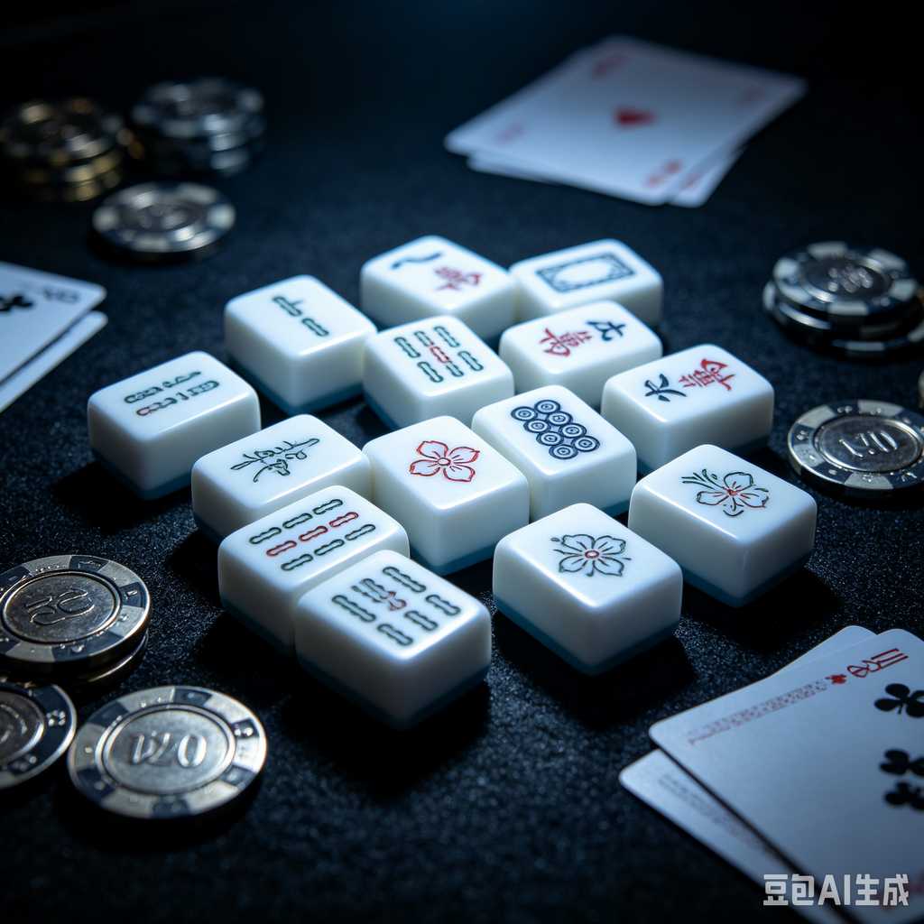 blue mahjong tiles